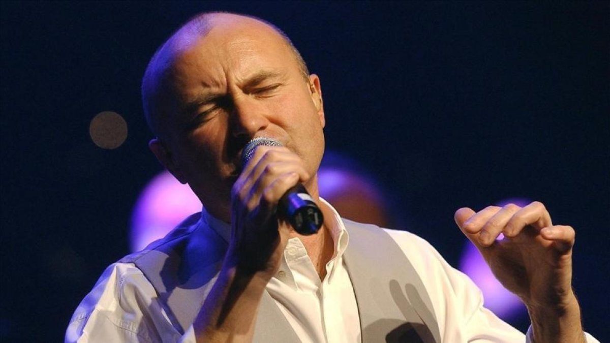 Phil Collins, en acción.-MARTIAL TREZZINI