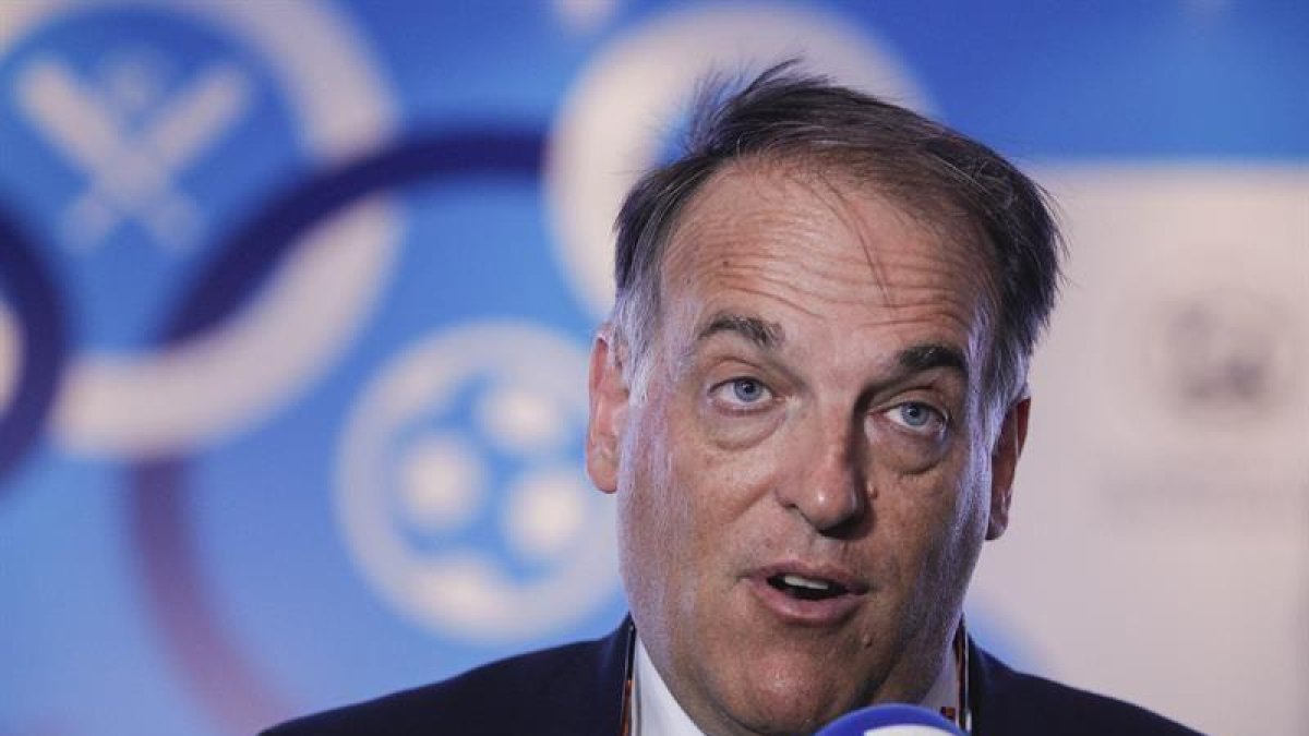 El presidente de la Liga de Fútbol Profesional de España (LFP), Javier Tebas.-EFE / ARCHIVO