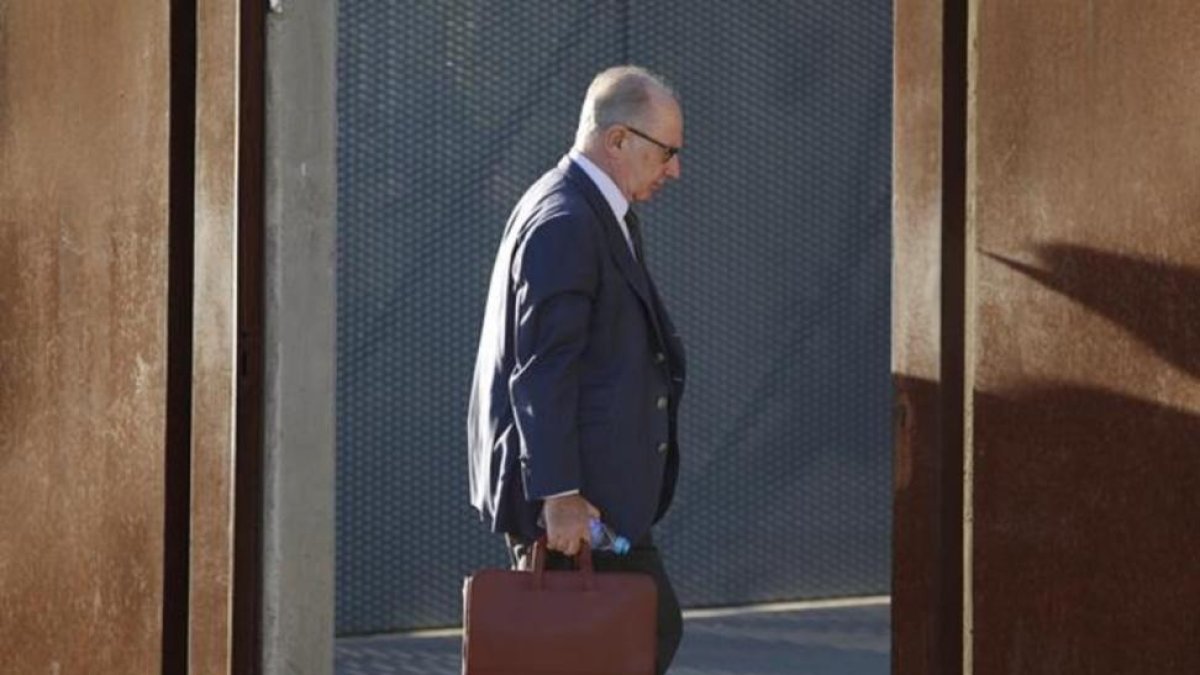 Rato a su llegada a la Audiencia Nacional.-EFE