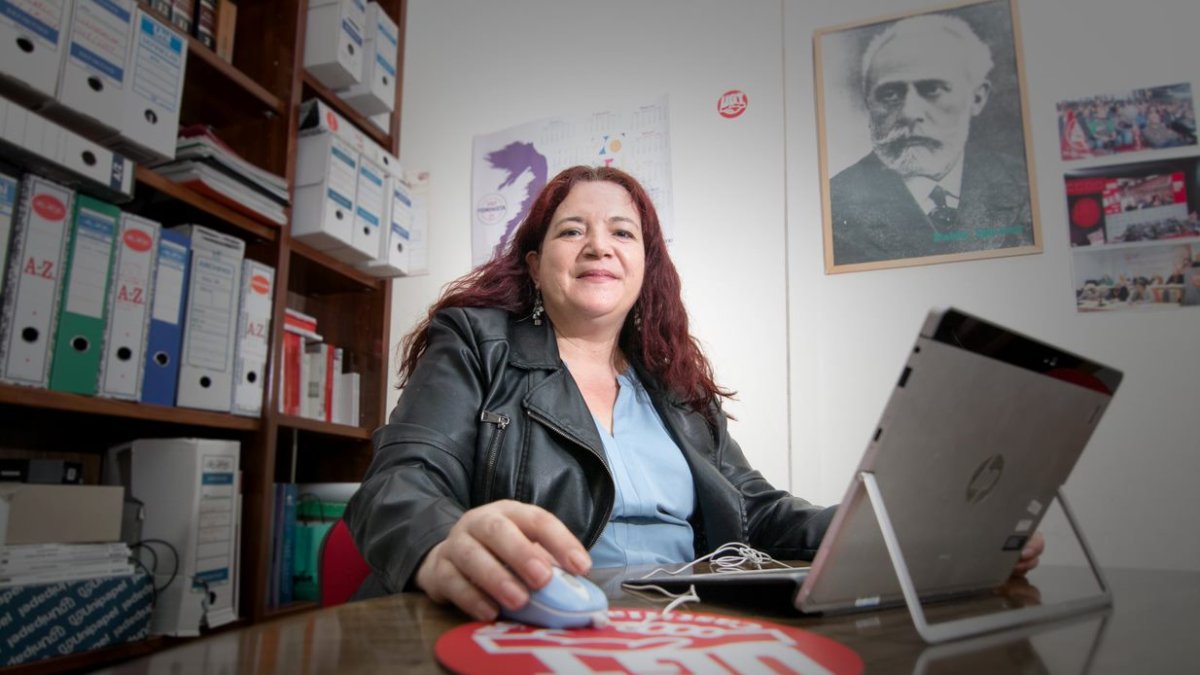 Azucena Pérez, nueva delegada territorial de UGT.-GONZALO MONTESEGURO