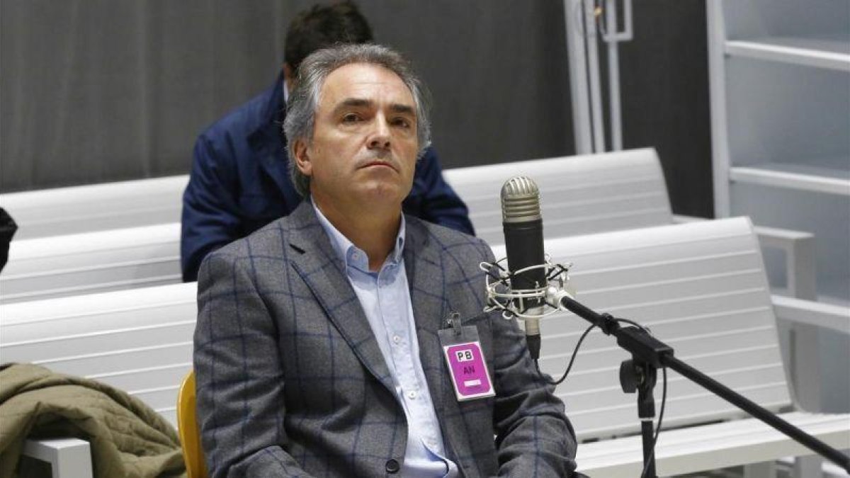 El presidente de Catalunya Accio, Santiago Espot juzgado en la Audiencia Nacional por organizar la pitada al himno en la final de la Copa del Rey de Futbol entre el Barcelona y el Athletic de Bilbao en 2015.-J P GANDUL