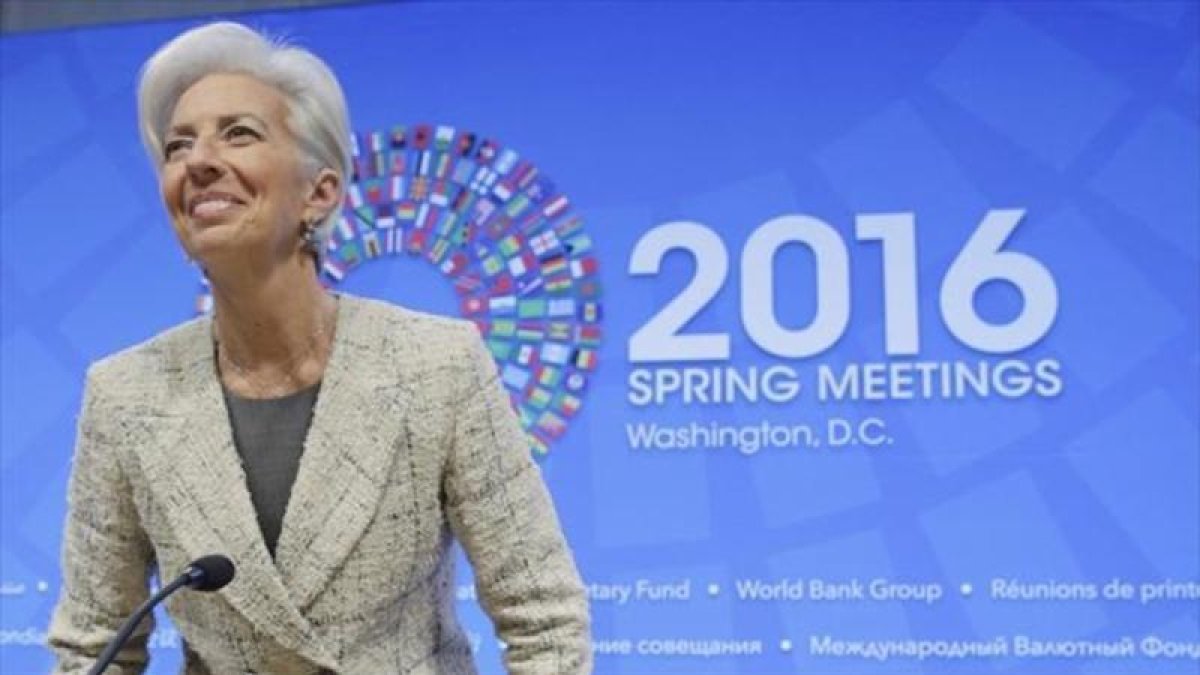 Christine Lagarde, directora del FMI.-