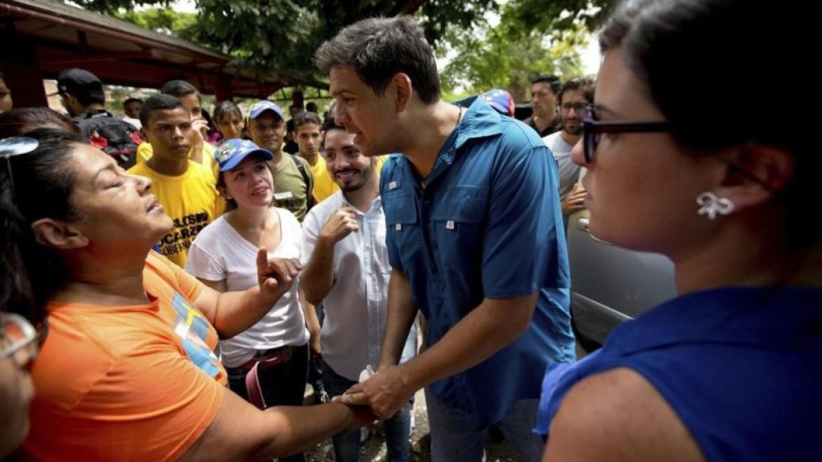 El opositor Carlos Ocariz, candidato a gobernador del estado de Miranda.-AP / FERNANDO LLANO