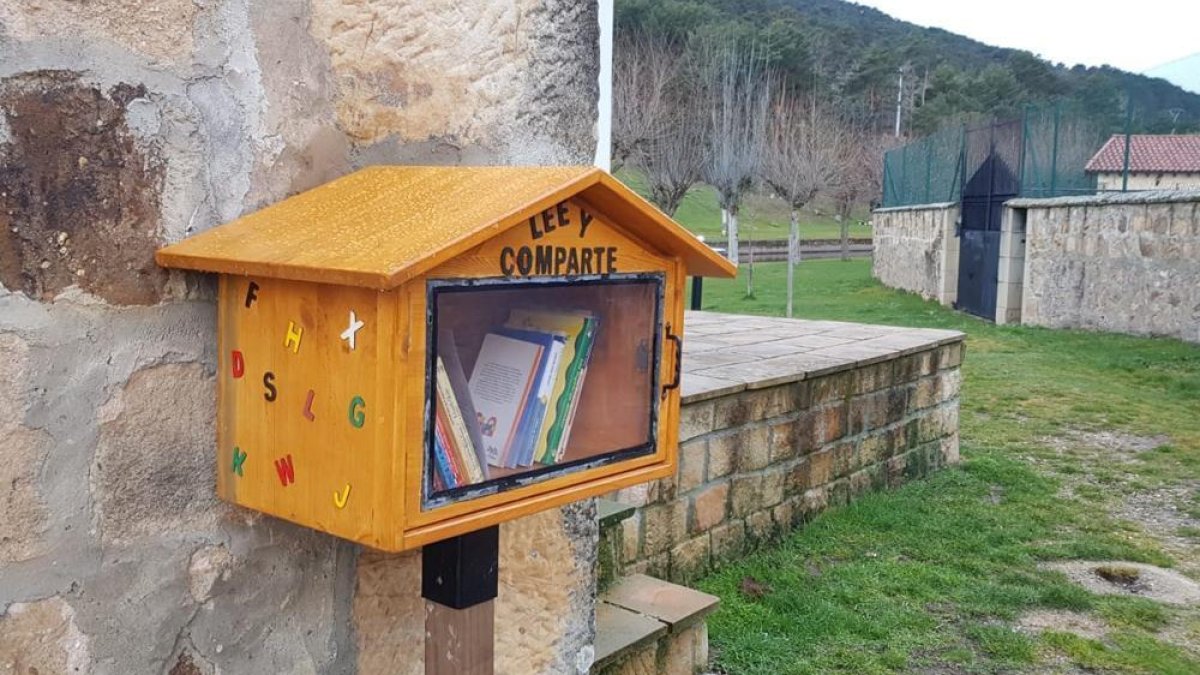 Una de las bibliotecas libres de Salduero-Raquel Fernández