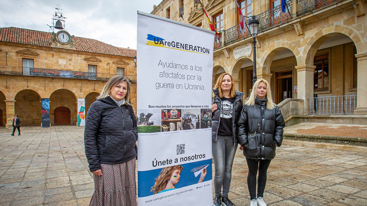 Convocatoria para la concentración por el pueblo ucraniano. MARIO TEJEDOR
