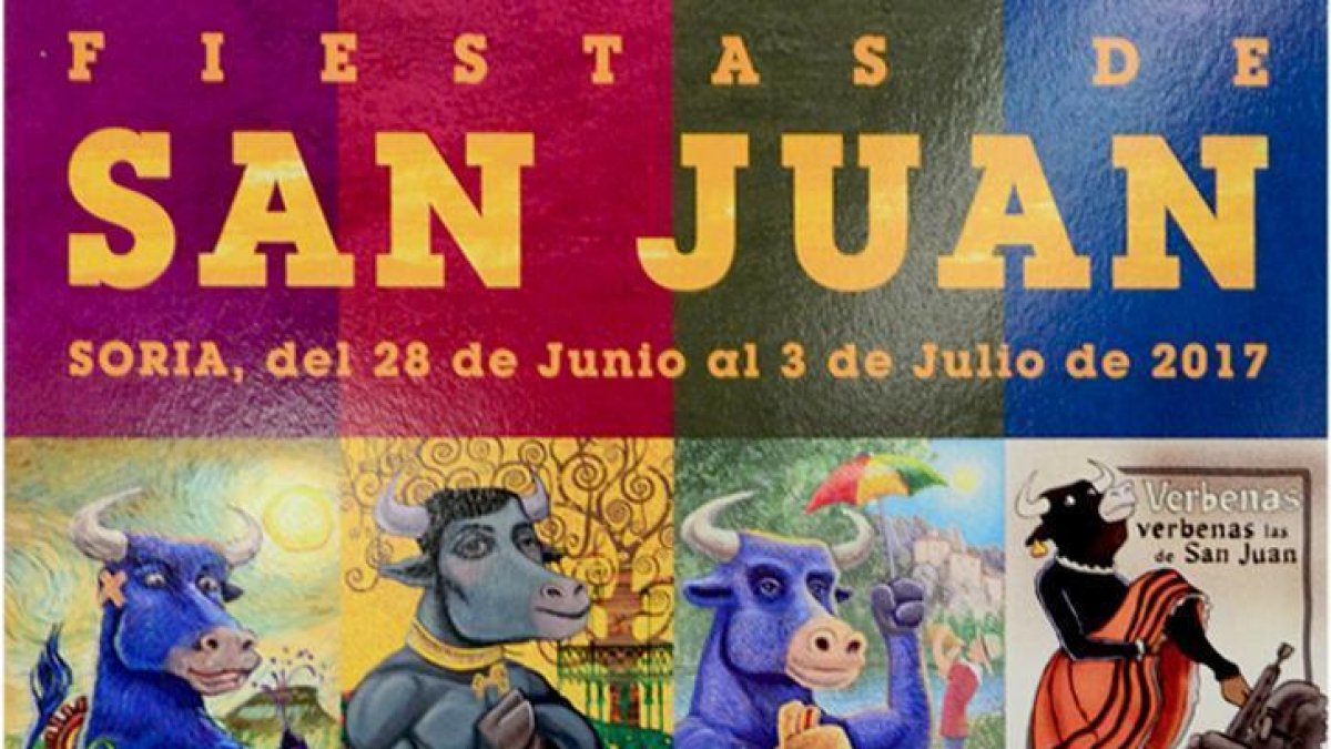 Uno de los carteles seleccionados, 'Doce toros con mucho arte'.-DIARIO DE SORIA