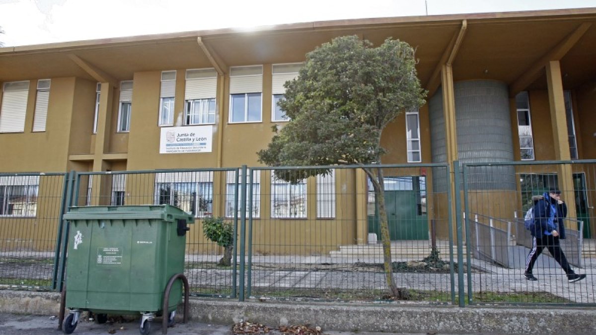 Instituto de Ágreda, zona en laque se van a llevar a cabo las actuaciones. HDS