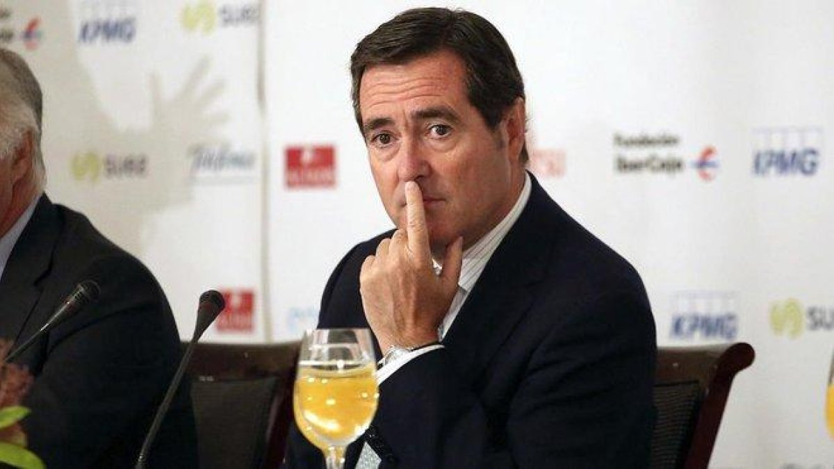 El Presidente de la CEOE Antonio Garamendi, en una imagen de archivo.-DAVID CASTRO