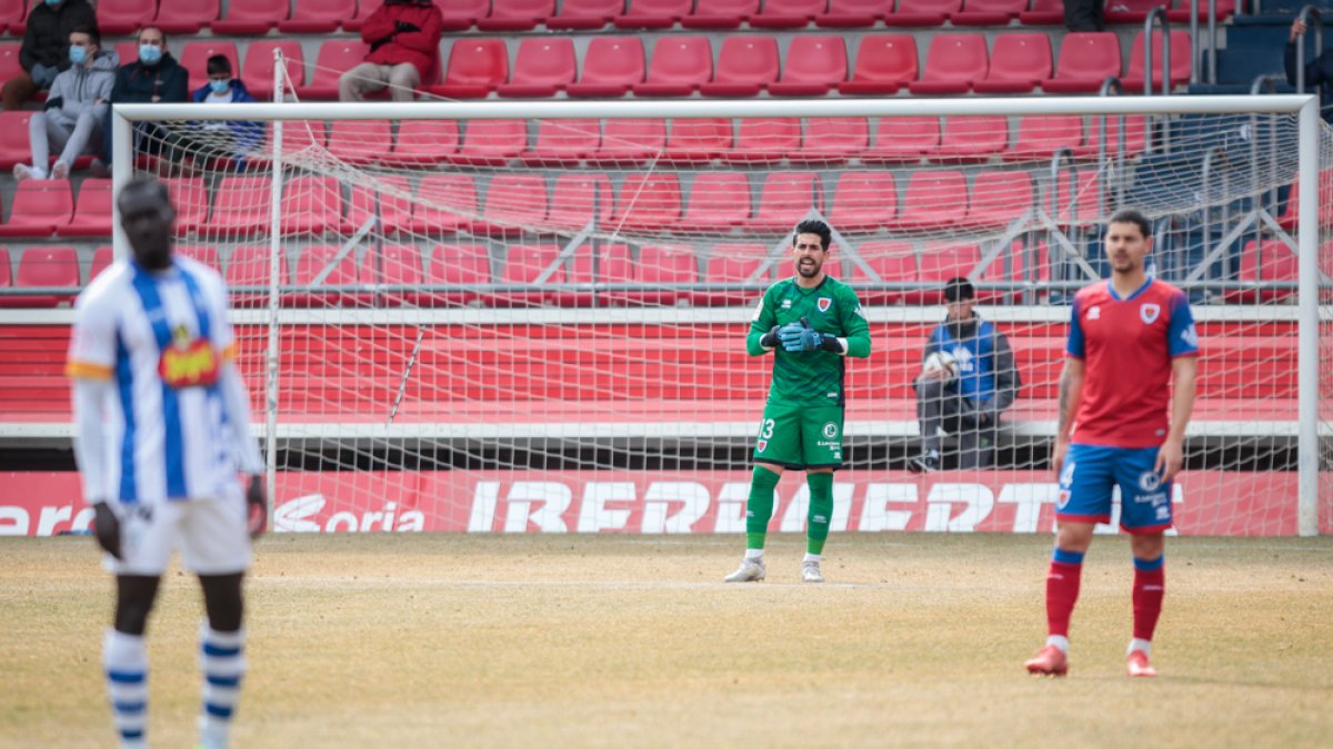 La portería de Isma Gil lleva cuatro partidos seguidos en casa sin encajar goles. GONZALO MONTESEGURO