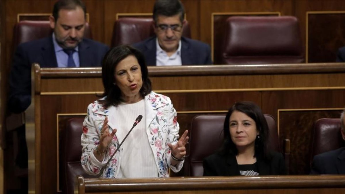 La portavoz parlamentaria de los socialistas, Margarita Robles, el pasado miércoles.-/ JOSE LUIS ROCA