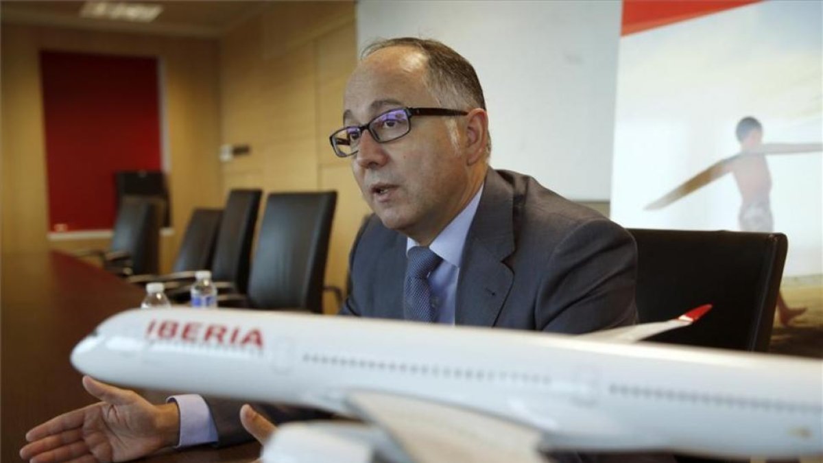 El presidente de Iberia, Luis Gallego.-EFE / ANGEL DIAZ