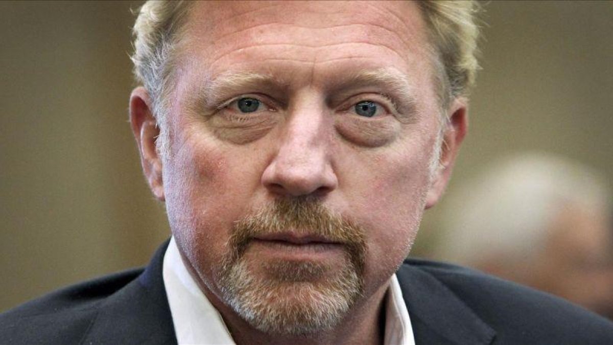 Boris Becker en una rueda de prensa.-DANIEL ROLAND