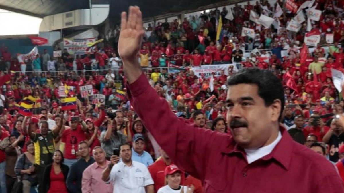 El presidente de Venezuela, Nicolás Maduro, durante un mitin en la ciudad venezolana de Barcelona.-REUTERS / PRESIDENCIA DE VENEZUELA
