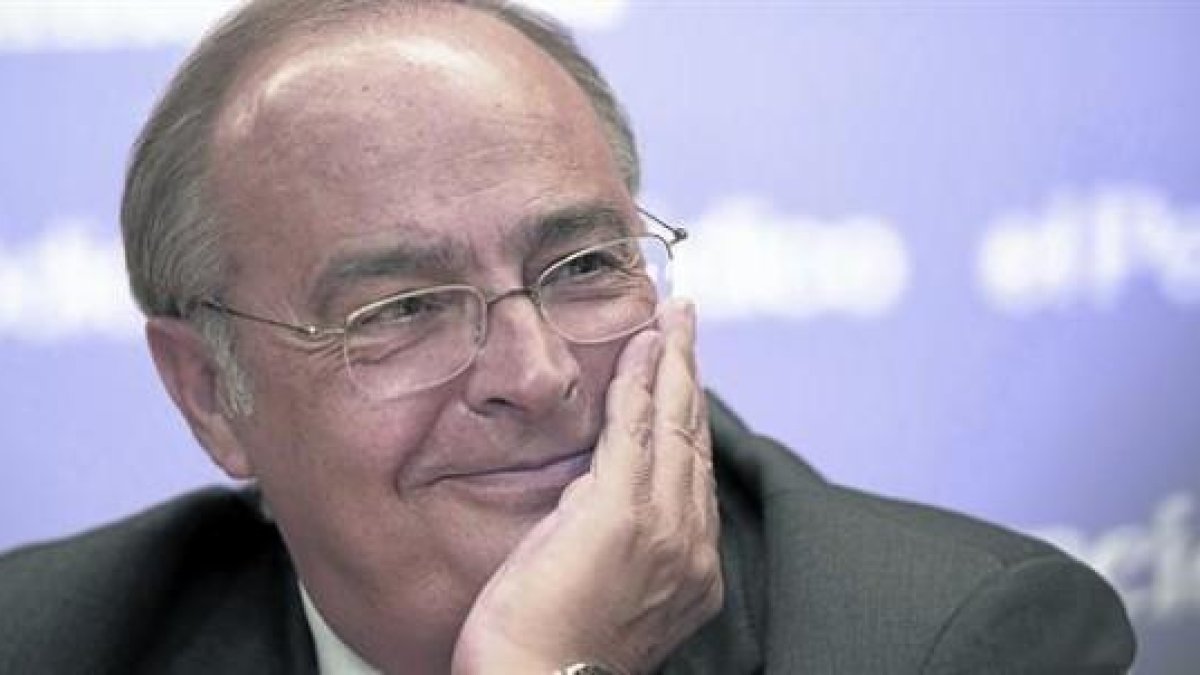 Martínez Álamo, durante un momento de la entrevista, en las instalaciones de EL PERIÓDICO.-ALBERT BERTRAN