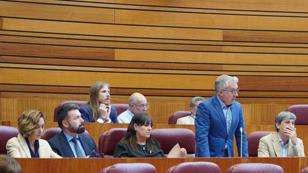 Ángel Ceña interviene ante el Pleno de las Cortes. MÍRIAM CHACÓN-ICAL