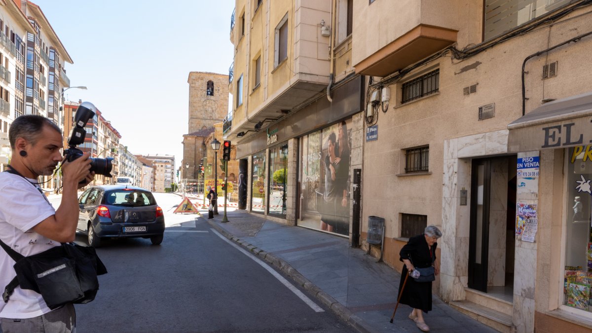 Domicilio en Plaza del Rosario, 4 en Soria donde ha fallecido apuñalada una mujer.-ICAL