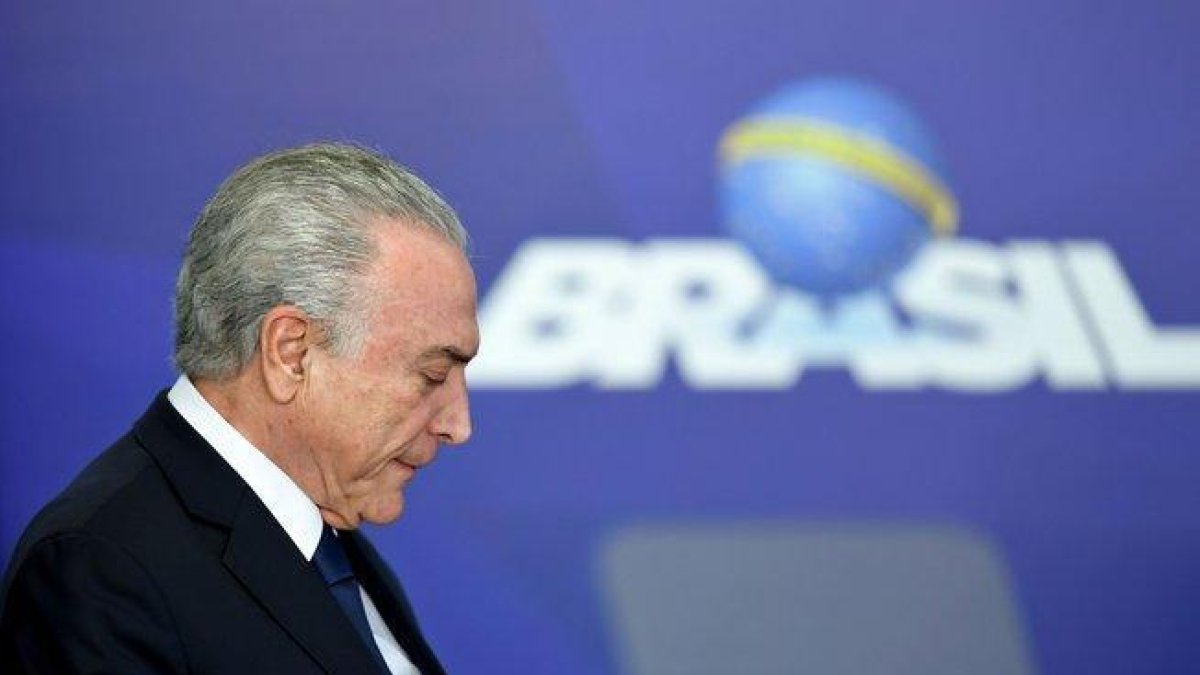 El expresidente de Brasil, Michel Temer.-AFP