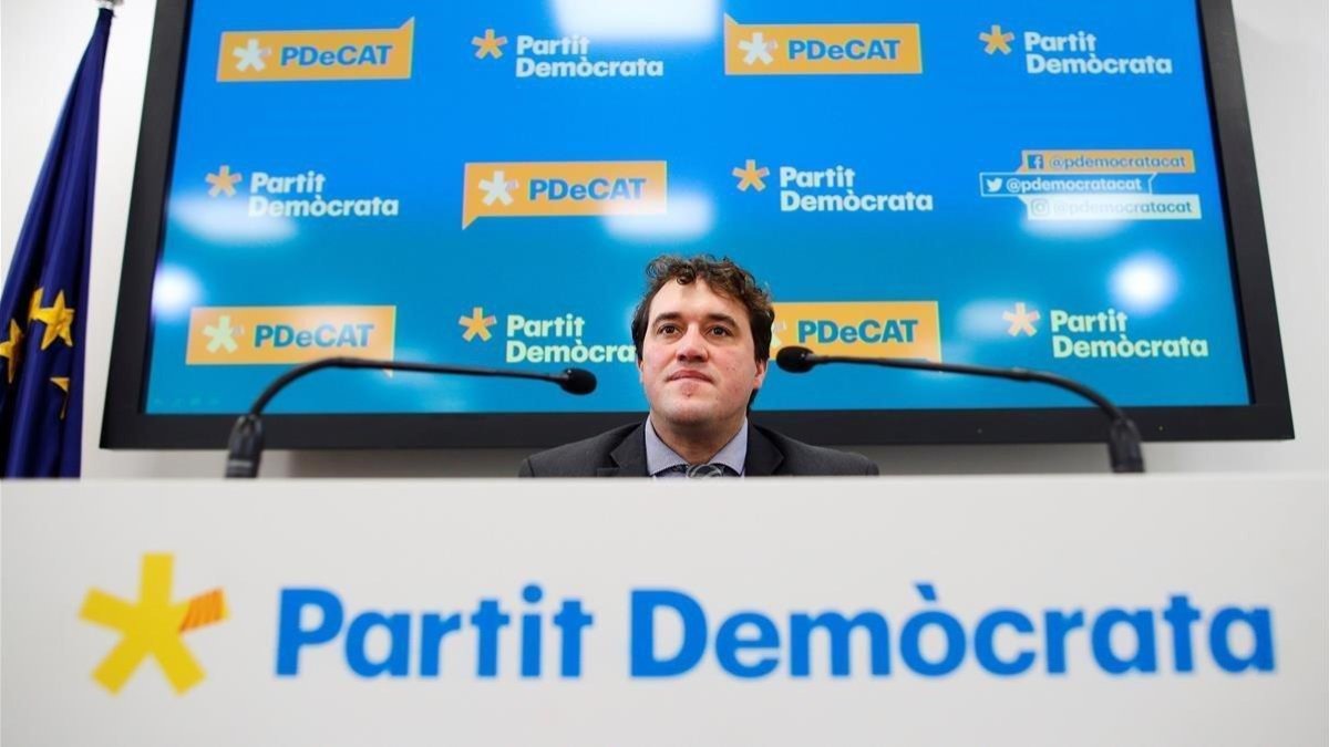 David Bonvehí, presidente del PDECat.-EFE / ALEJANDRO GARCÍA
