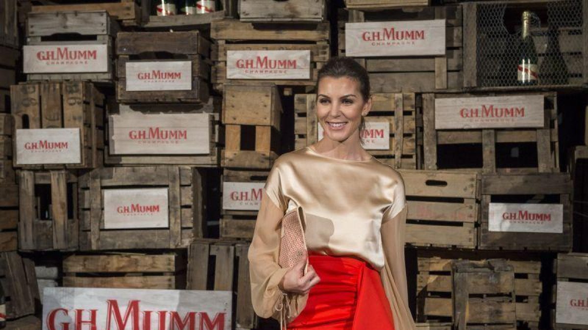 Mar Flores en la inauguración de la Maison G.H. Mumm en Madrid.-GOYO CONDE