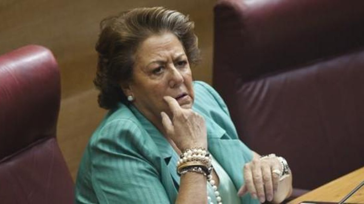 Rita Barberá, el pasado 25 de septiembre, en Les Corts Valencianes.-MIGUEL LORENZO