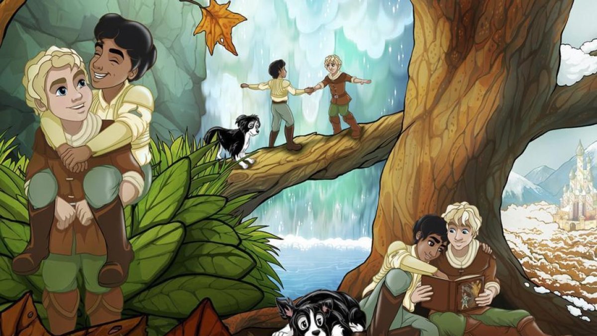 'Promise Land' tiene todos los elementos de un cuento: aventura, héroes, villanos e incluso una simpática mascota. Además, los protagonistas son dos chicos que se enamoran.-