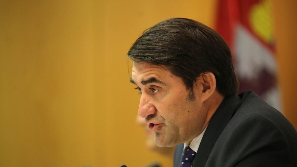 El consejero de Fomento y Medio Ambiente, Juan Carlos Suárez-Quiñones. HDS