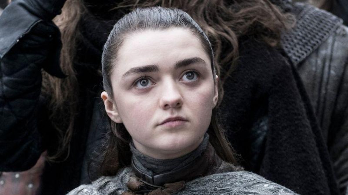 La actriz Maisie Williams, como Arya Stark, en la última temporada de la serie de la HBO Juego de tronos.-HBO