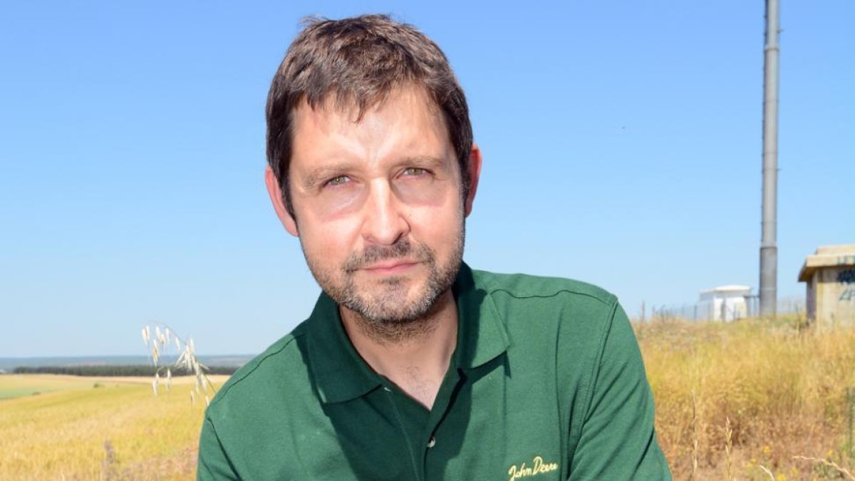 Javier Jimeno Jiménez, agricultor de Campo de Gómara.-V. GUISANDE