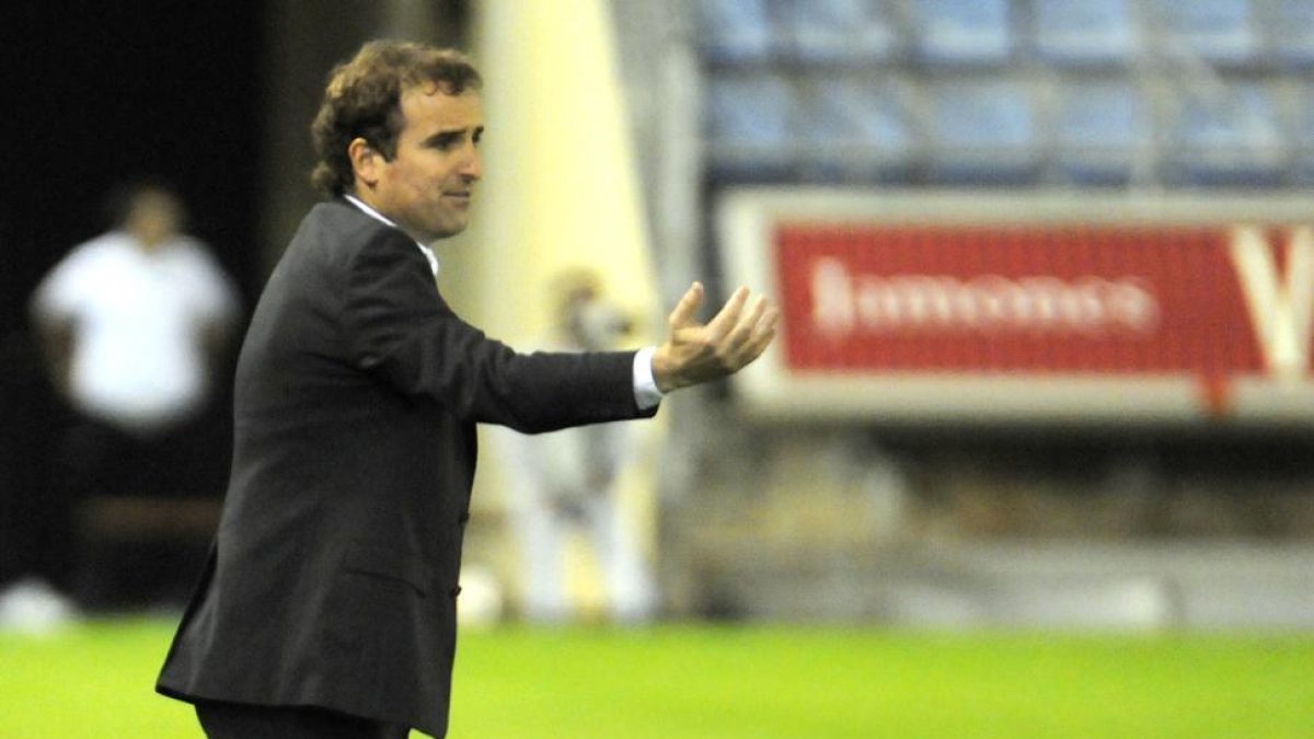 El técnico del Numancia, Jagoba Arrasate.-DIEGO MAYOR