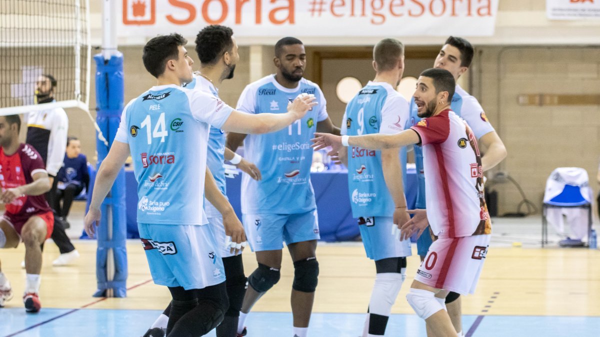 El Río Duero Soria cierra mañana en Los Pajaritos la fase regular ante Manacor. MARIO TEJEDOR