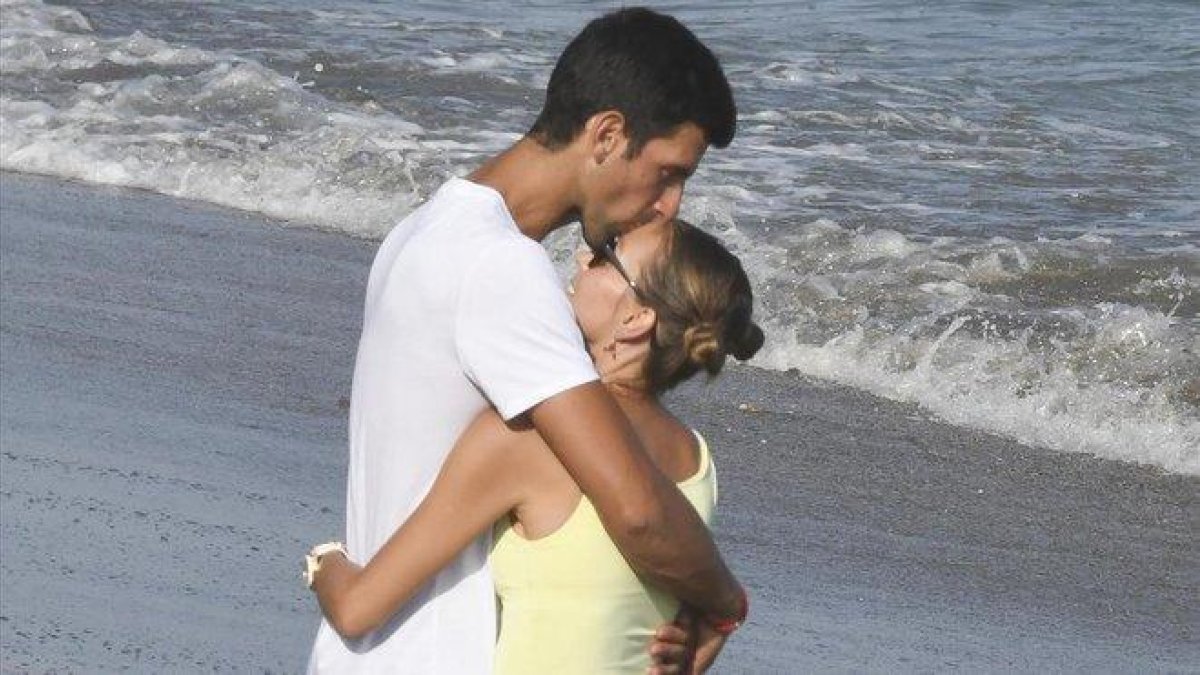 Novak y Jalena Djokovic.-GTRES