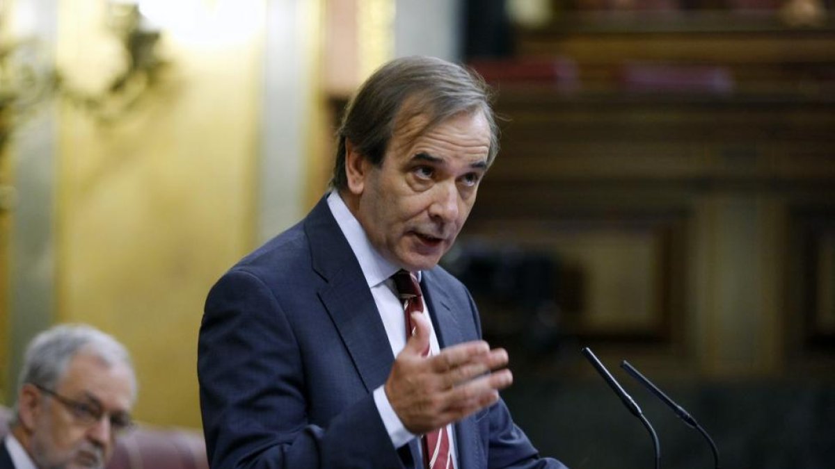 José Antonio Alonso, durante una intervención en el Congreso, en el 2011.-DAVID CASTRO