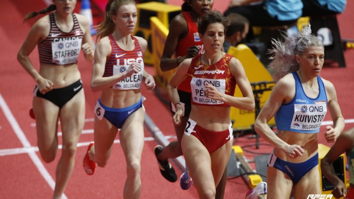 Marta Pérez en la semifinal de Belgrado en la que fue de más a menos. RFEA