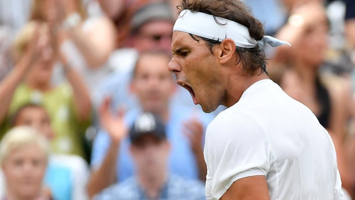 Nadal, en un momento de su partido de semifinales con Djokovic.-REUTERS / TOBY MELVILLE