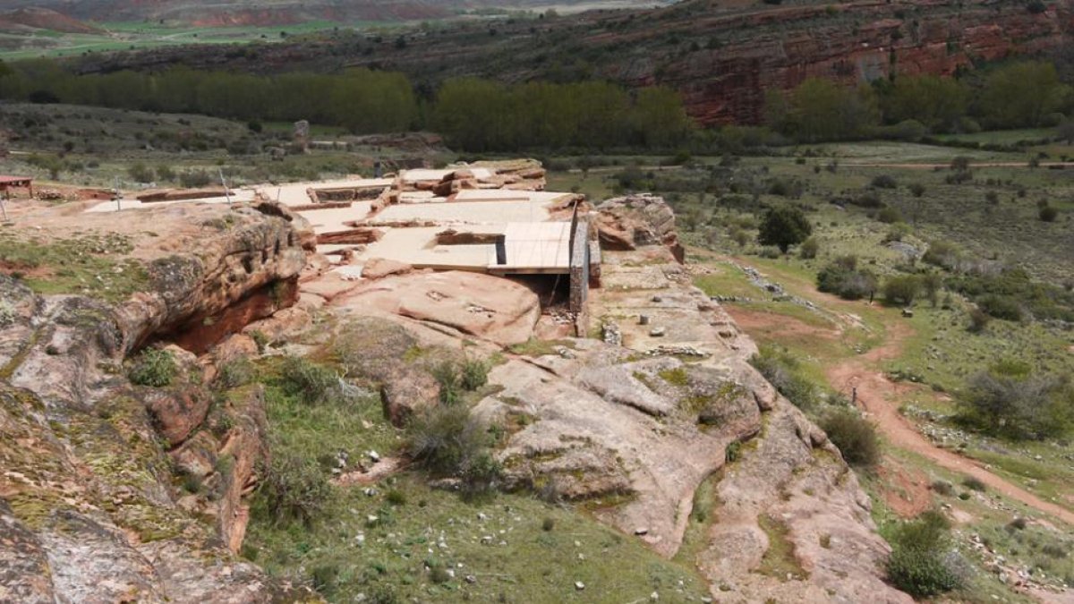 Imagen del yacimiento arqueológico de Tiermes, declarado BIC.-HDS
