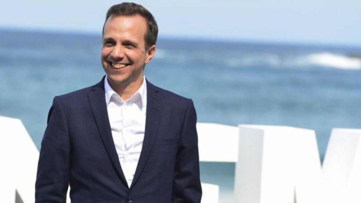 Philippe Lesange, en el Festival de San Sebastián del 2015, donde presentó 'Los demonios'.-