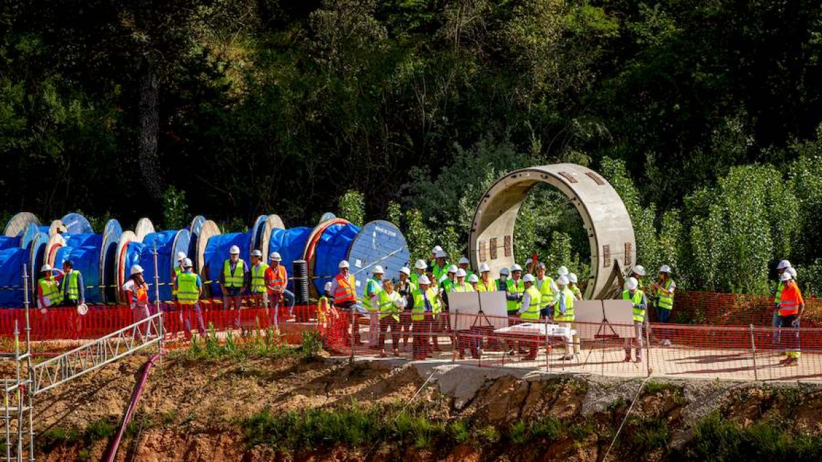 Visita a las obras de la nueva depuradora. MARIO TEJEDOR