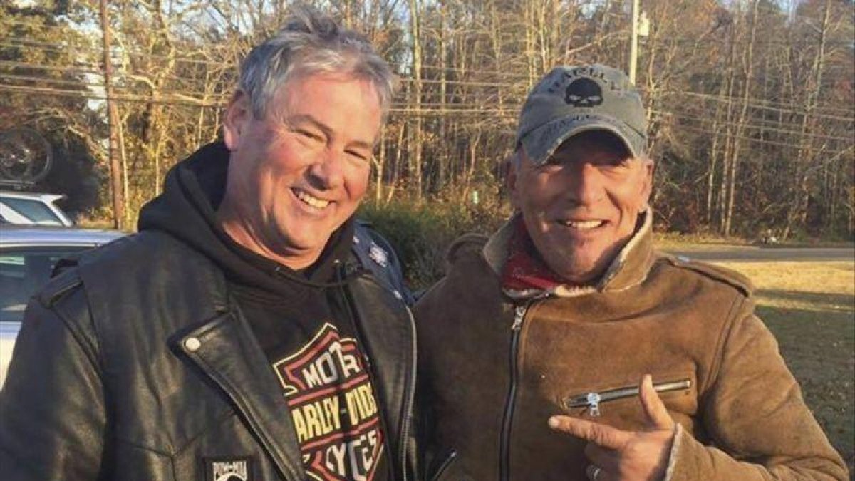Dan Barkalow con Bruce Springsteen.-RYAN BAILEY