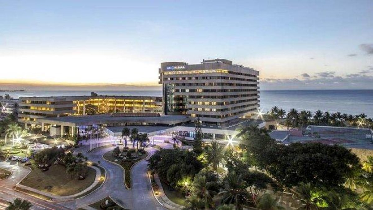 El Hotel Meliá de La Habana.-