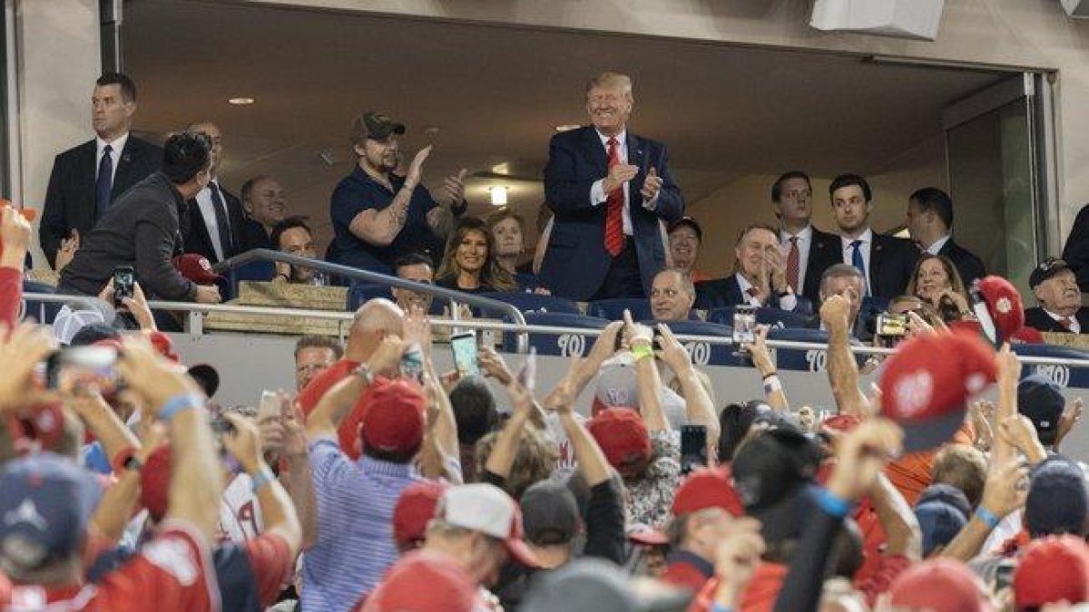 Donald Trump, en  el National Parks de Washington.-EUROPA PRESS