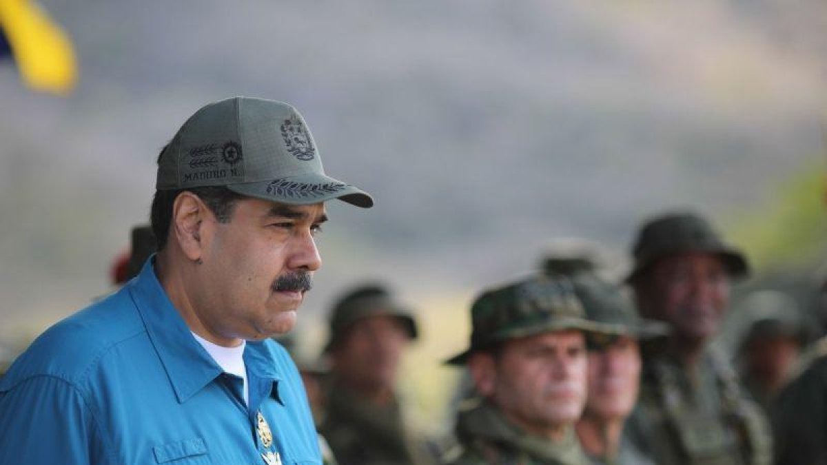 El presidente Nicolas Maduro  durante un acto de gobierno celebrado en Turiamo Venezuela.-EFE PRENSA MIRAFLORES