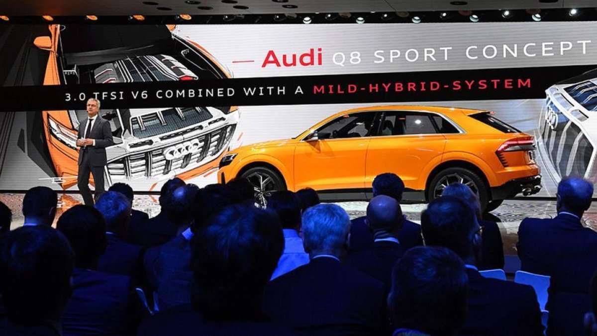 El Audi Q8, versión todo camino del A8.-AFP