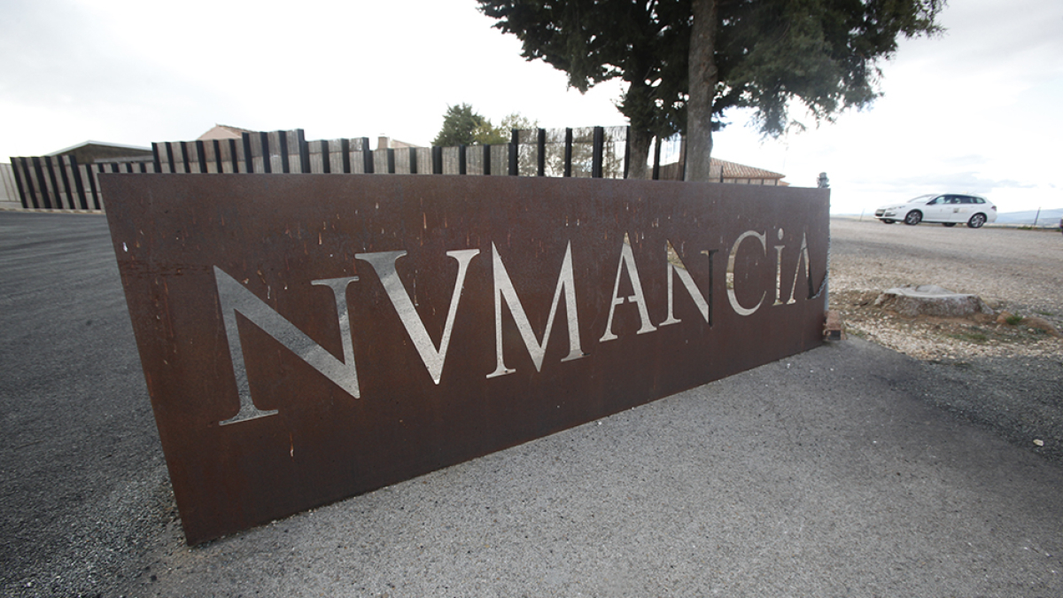 Entrada al yacimiento celtíbero de Numancia en Soria.-HDS