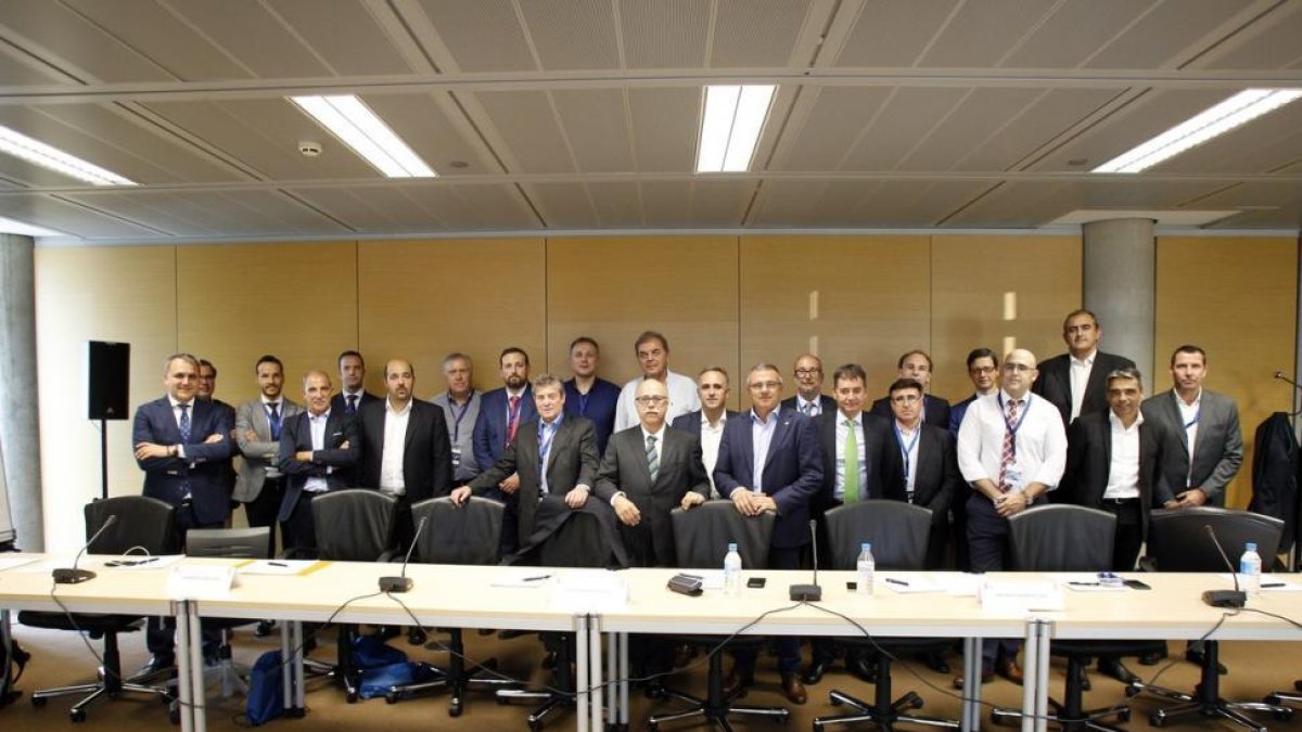 Los representantes de los clubs, en la asamblea de Madrid-ACBMEDIA