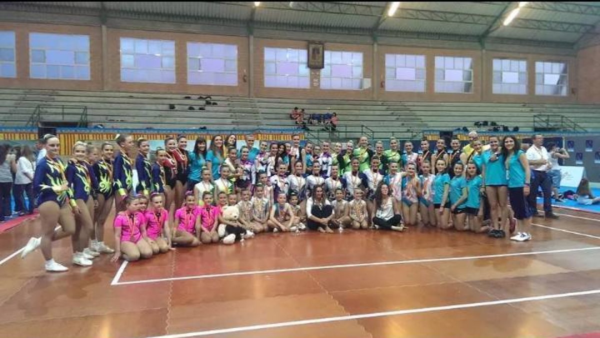 Las representantes de Castilla y León en el Nacional. / C.D.G. Soria-