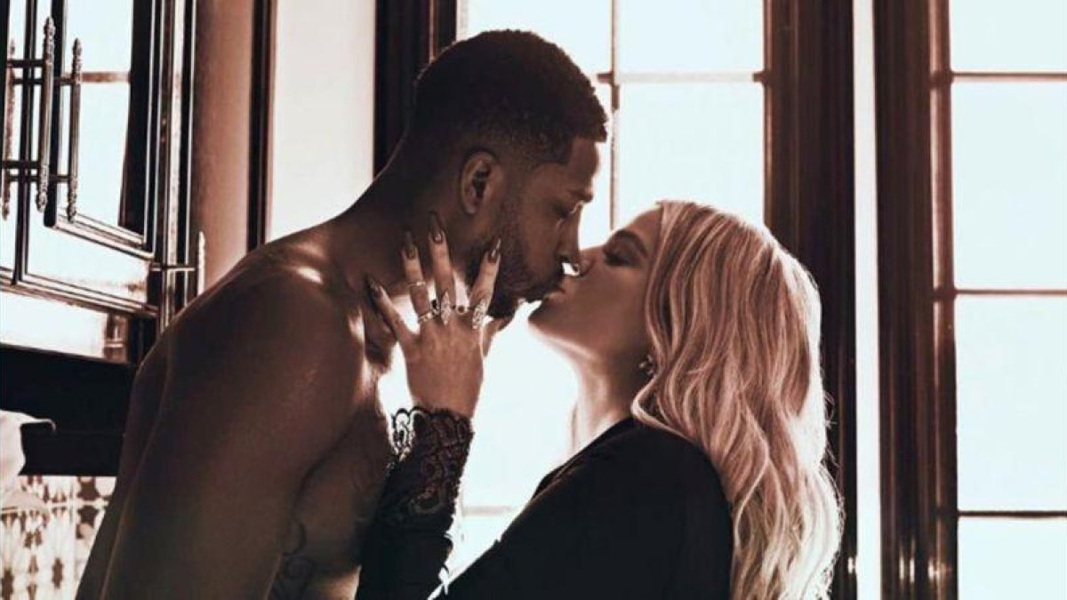 Kloe Kardashian y Tristan Thompson.-INSTAGRAM