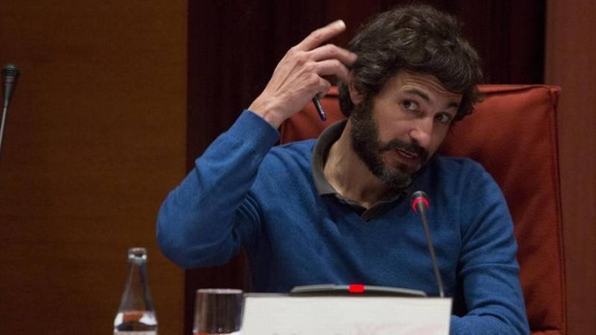 Oleguer Pujol Ferrusola, durante su comparecencia en la comisión de investigación de fraude fiscal en el Parlament.-Foto: FERRAN NADEU