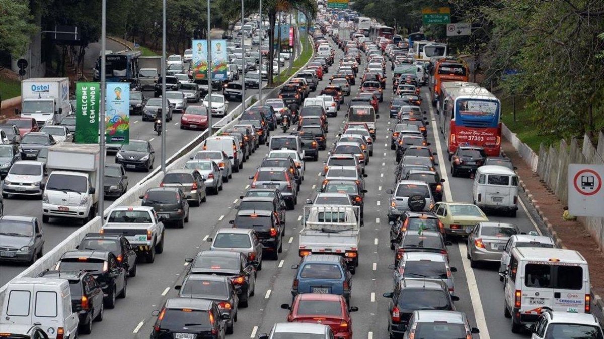 Tráfico en Sao Paulo-