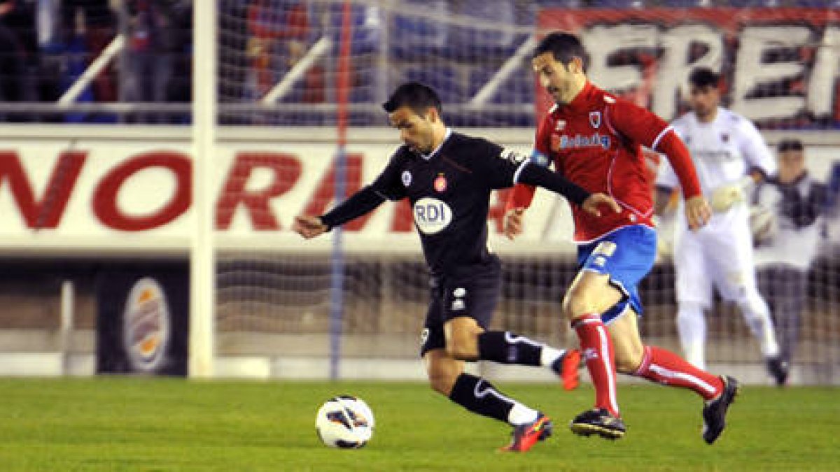 Nagore marcó ante el Girona su cuarto gol de la temporada, su récord en 17 temporadas como profesional. / DIEGO MAYOR-