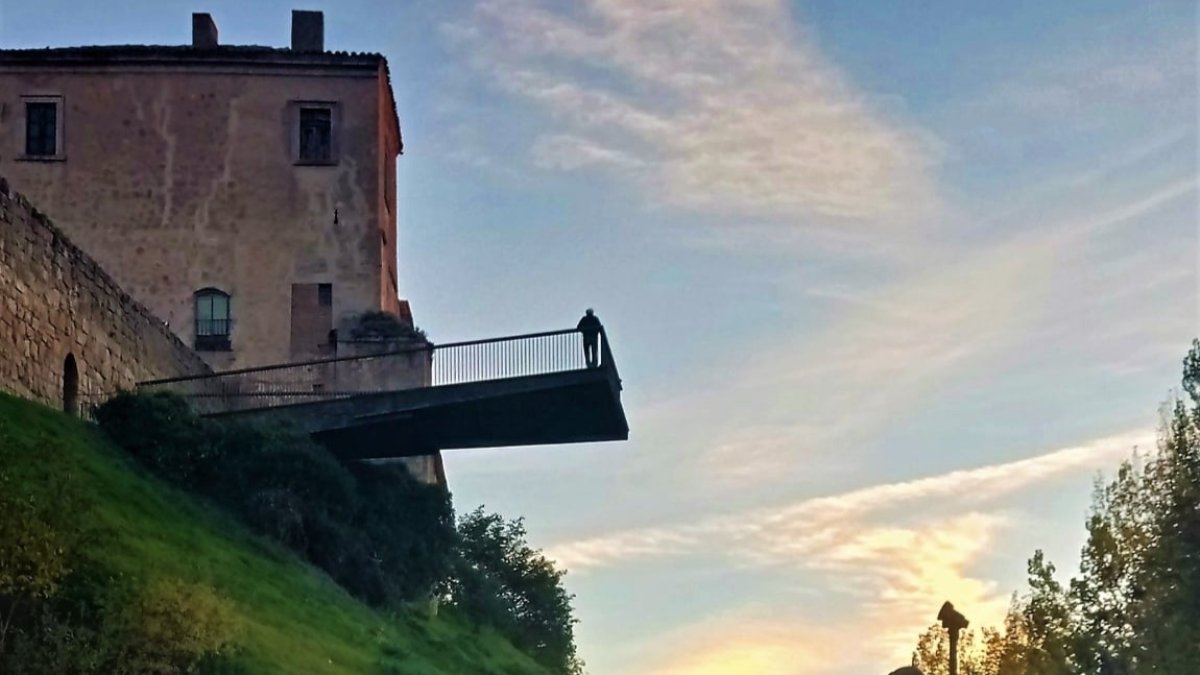 Uno de los miradores al Duero en Almazán. HDS